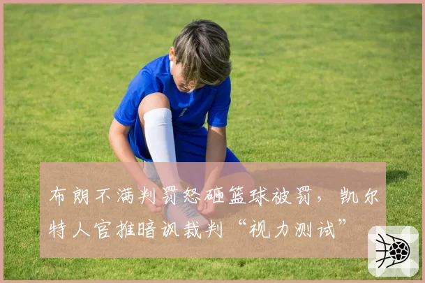 布朗不满判罚怒砸篮球被罚，凯尔特人官推暗讽裁判“视力测试”